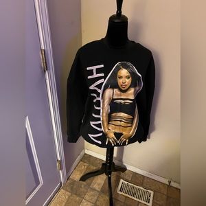 Aaliyah Licensed Sweatshirt,2x by Aaliyah LLC/Goodie Two sleeves